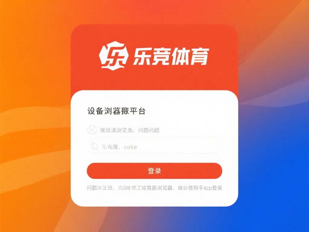 设备缓存过多或浏览器问题也可能导致无法正常登录乐竞